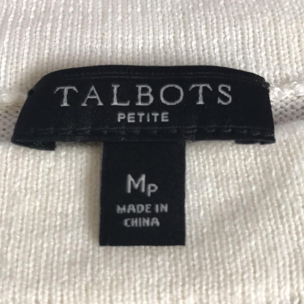 Talbots Multi-Colored Thin Crew Neck Sweater In O… - image 4